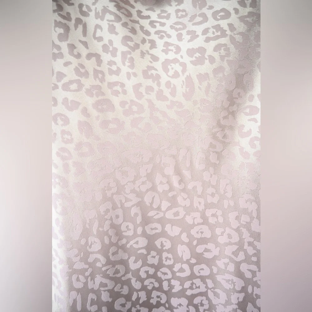 Bebe Cowl Neck NWT Leopard Pink Satin Dress - Picture 6 of 9